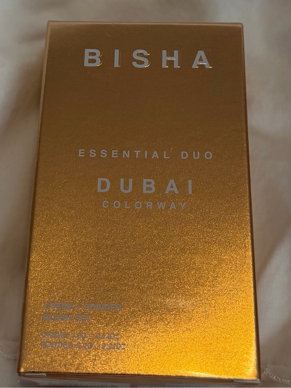 Bisha Dubai Colorway Crème and Powder Blush Pink Duo New Sealed in Box